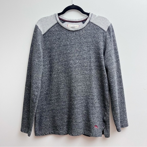 Tommy Bahama Men’s Marlin Grey Fleece Pullover Crewneck Sweater Size Medium - Picture 2 of 11